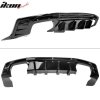 Rear Diffuser with Fins - Single/Quad Exhaust Tips - Gloss Black (CAMARO 16-23 all except ZL1)
