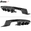 Rear Diffuser with Fins - Single/Quad Exhaust Tips - Gloss Black (CAMARO 16-23 all except ZL1)