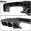 Rear Diffuser with Fins - Single/Quad Exhaust Tips - Gloss Black (CAMARO 16-23 all except ZL1)