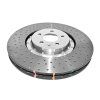 DBA 5000 Series - Crossed Drilled & Dimpled Silver Hat | Front, ø380 mm (DBA52774SLVXD)