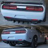 big v1 rear bumper diffuser with fins matte black dodge challenger 2015 2022 jgdattack