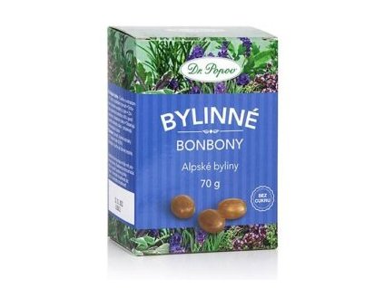 Cukríky bylinné Alpské byliny bez cukru 70g