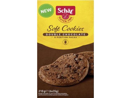 Sušienky Soft cookies dvojitá čokoláda bezgluténové 210g