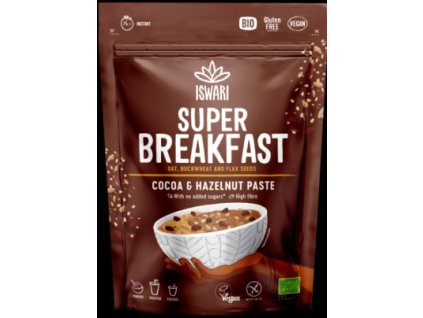 Zmes raňajky kakao lieskovooriešková pasta BIO 360g