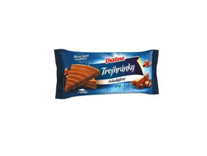 Oblátky Dialine trojhránky čokoládové 50g