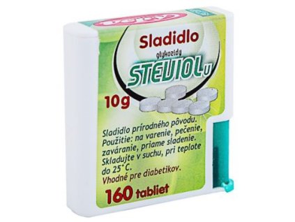 Sladidlo na báze stévie tablety dávkovač 10g