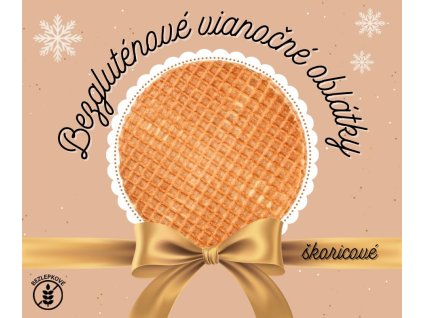 Oblátky vianočné Škoricové bezgluténové 50g