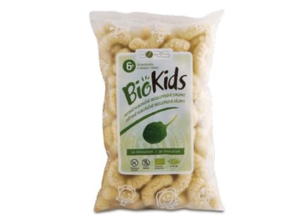 Chrumky pre deti kukuricne so spenatom 55g BioKids
