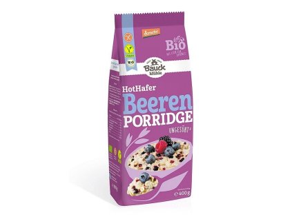 Kaša ovsená celozrnná horúca s ovocím bezgluténová BIO 400g