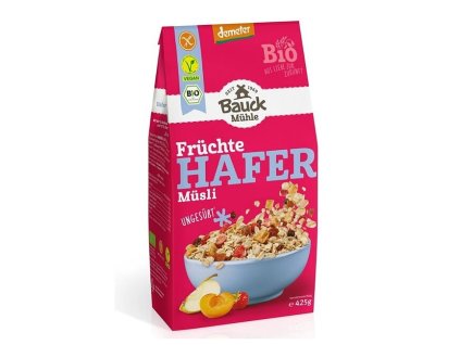 Müsli ovsené ovocné bezgluténové bez pridaného cukru BIO 425g