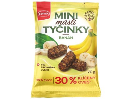 mini musli tycinky banan bzl 70g