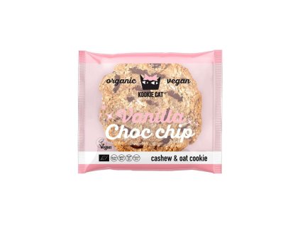 KOOKIE CAT vanilka čokoláda bezgluténový bez cukru BIO 50g
