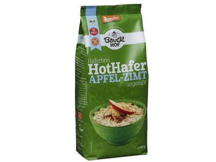 Kaša ovsená celozrnná horúca jablko škorica Akcia 19.2. bezgluténová BIO 400g