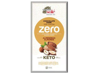 Cokolada horka s mandlemi