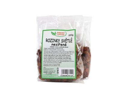 rozinky svetle nesirene 200g zp
