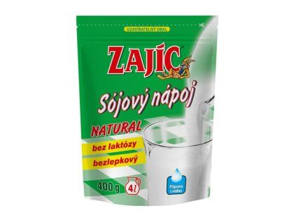 sojovy napoj natural sacek zajic