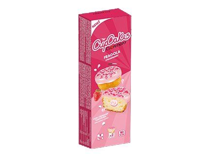 3D cupcake fragola 1