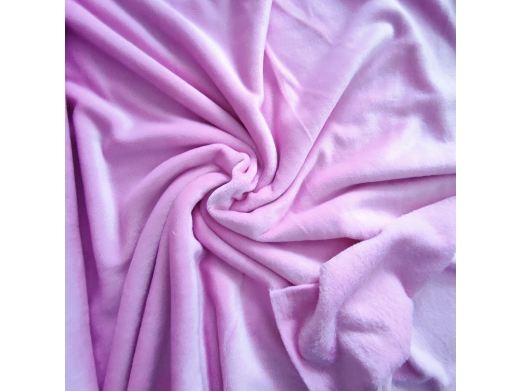 Flanel fleece baby růžová