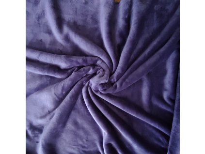 Flanel fleece tmavě fialová