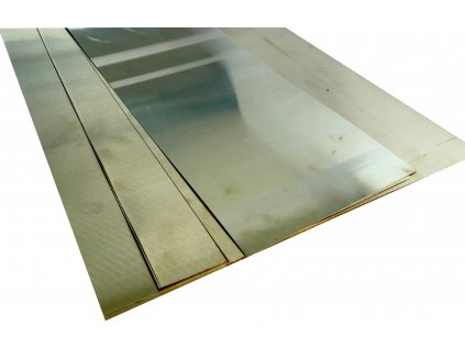 Brass sheet CuZn37 thickness 1mm semi-soft