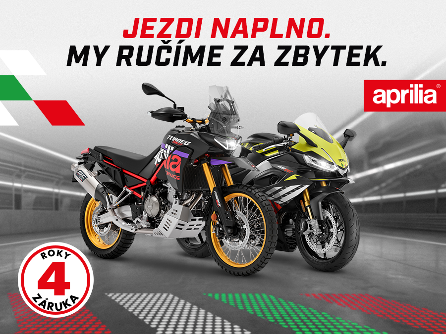 Aprilia záruka 4 roky