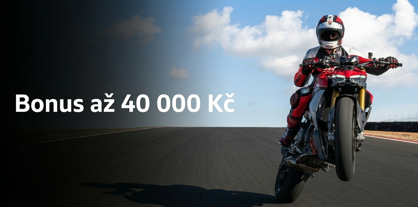 Vybrané motocykly Ducati s bonusem až 40 000 Kč