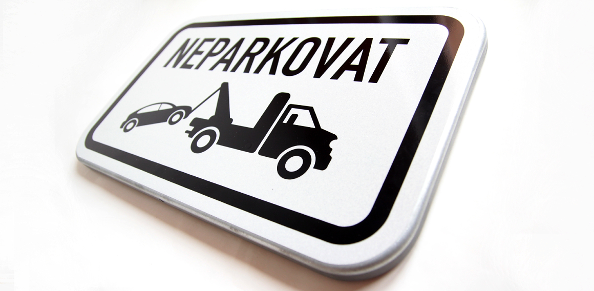 Informační tabulka z prolisovaného pozinkovaného plechu