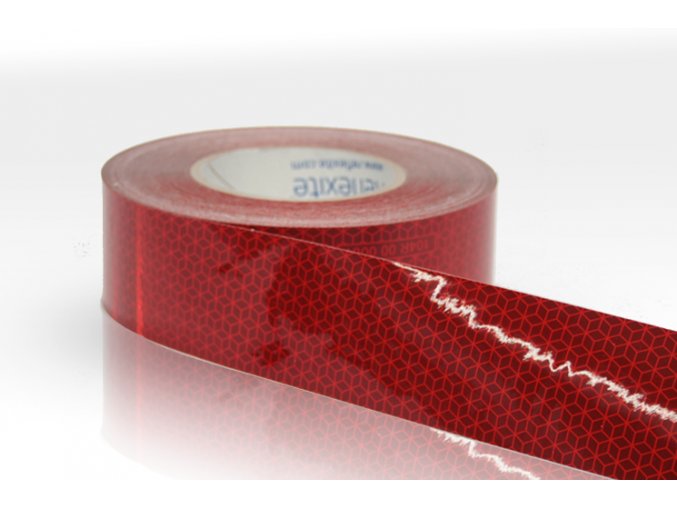 Reflexní páska Reflexite VC104+ červená na pevný podklad