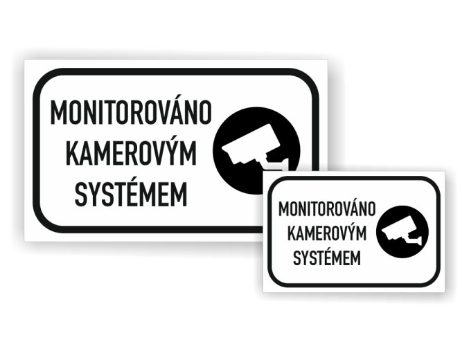 monitorovano kamerovym systemem