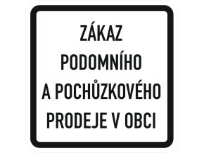 cedule zakaz prodeje obci