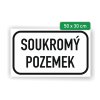 cedule soukromy pozemek