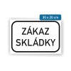 tabulka zakaz skladky