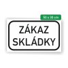 cedule zakaz skladky
