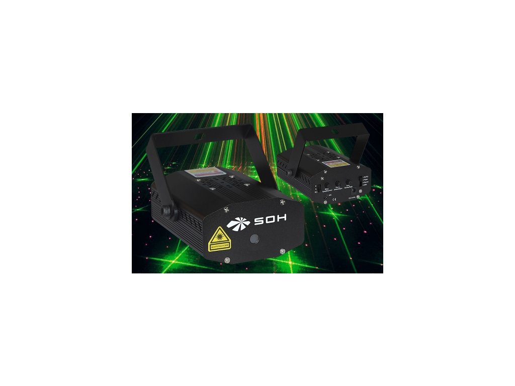 136 mini gobo laser s grafikou 100 mw