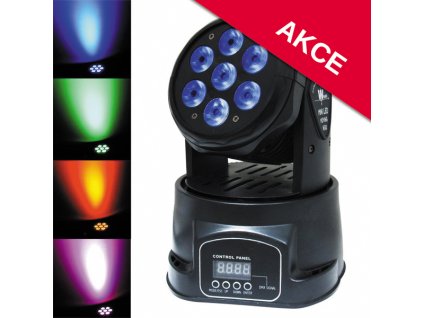otocna LED hlava WASH RGBW 7x10 1 LED152