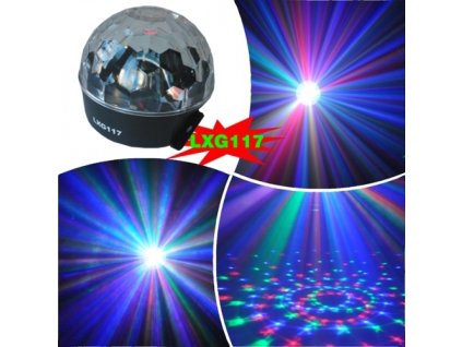 124 rgb led ball lxg 117 3x 3 w