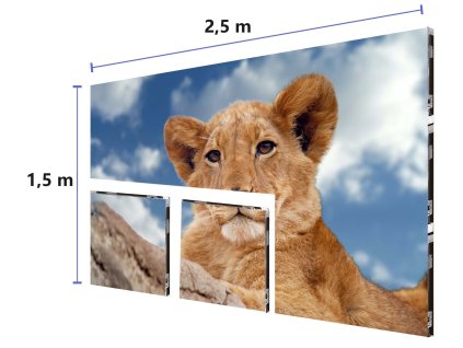 LED screen P26 indoor set 15 screens LED633