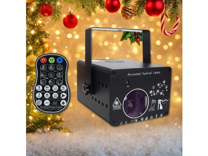 735 vanocni party laser rg 200 mw dalkovy ovladac dmx512