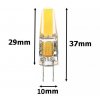 LED zarovka COB G4 3000K 2 LED538