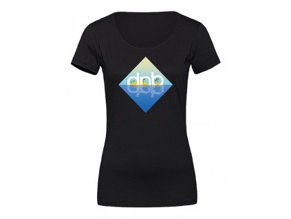 Dámské tričko DNB Beach černé / bílé (Velikost 3XL, Barva Černá)