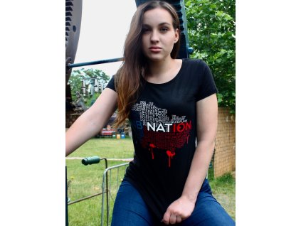 Dámské tričko DNB Nation černé / bílé