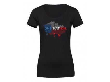 Dámské tričko DNB Nation černé / bílé