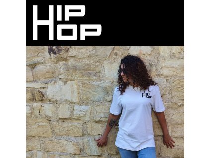 Unisex bílé tričko Hip Hop Mini Logo
