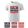 Pánské tričko DRUM AND BASS Stripes černé / bílé (Velikost 3XL, Barva Černá - Design 1)