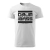 Pánské tričko DRUM AND BASS Stripes černé / bílé (Velikost 3XL, Barva Černá - Design 1)