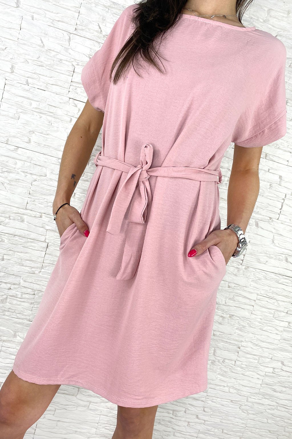 Růžové dámské šaty 2005PI (1)