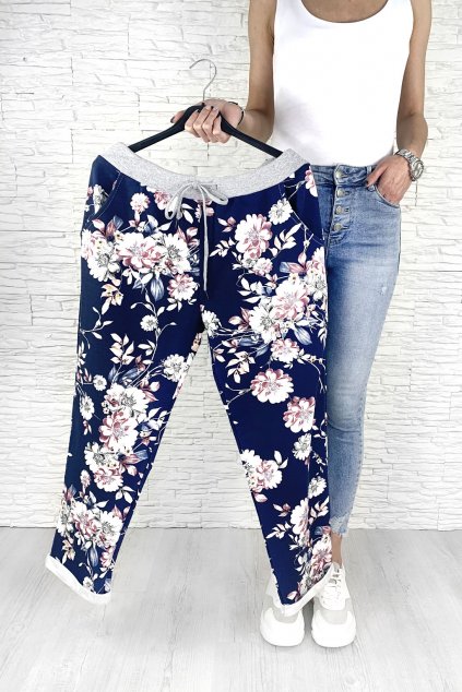 Květované letní kalhoty 3292BL