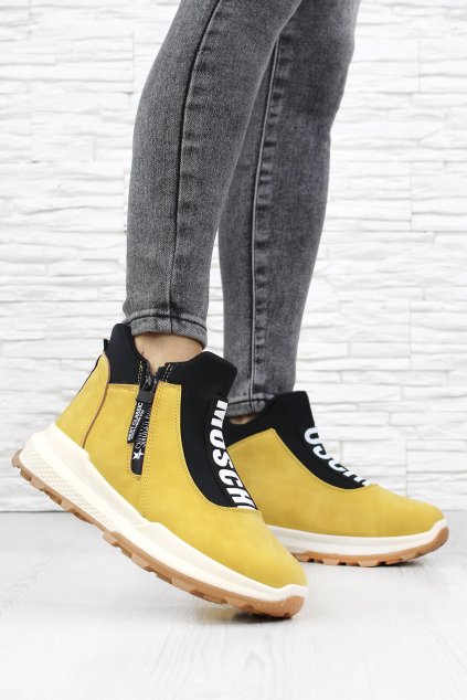 Žluté zimní boty 9104 10YE (1)