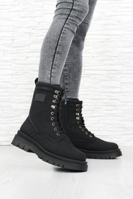 Černé zimní boty G8367 1B (1)