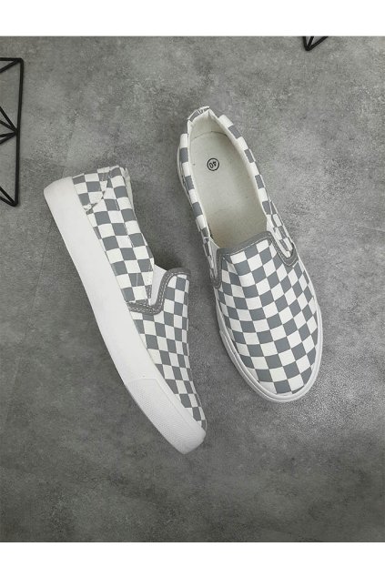 XL16P GREY Slip on tenisky (1)